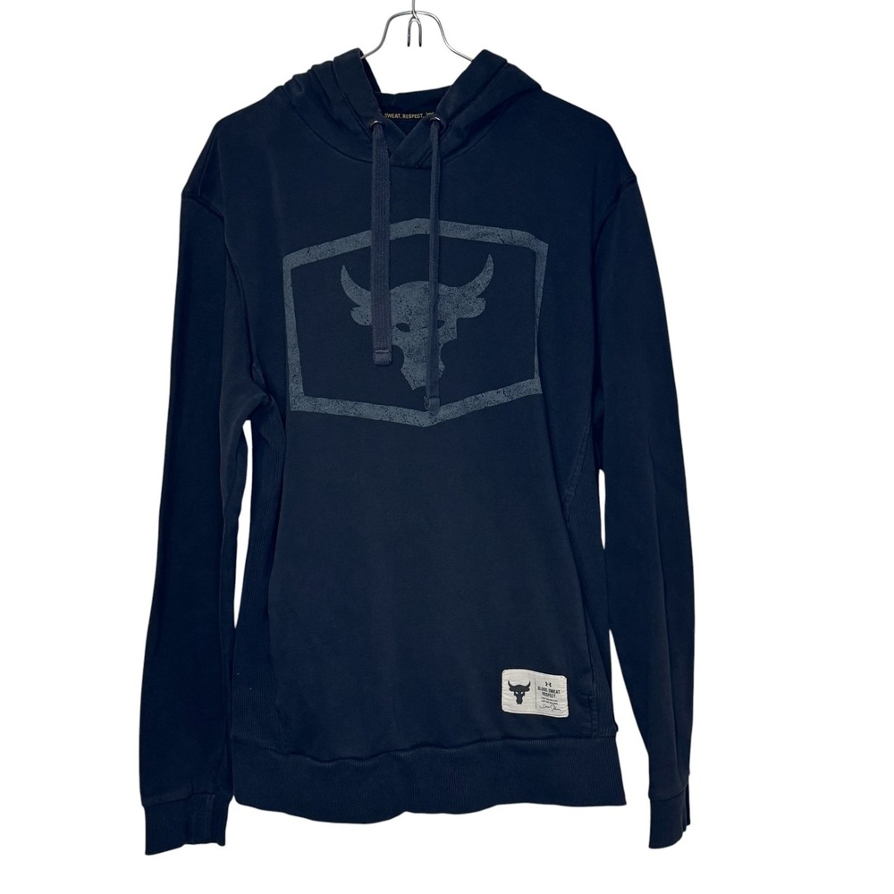 Under armour Men Sweatshirt Hoodies Project Rock Loose Fleece Gym Training Small